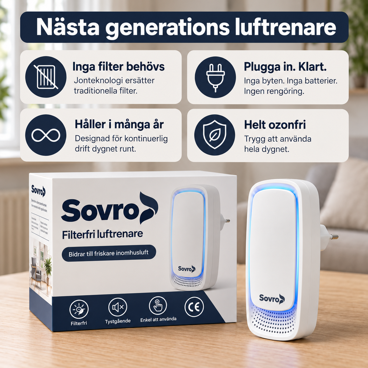 Filterfri luftrenare – Orionooptik